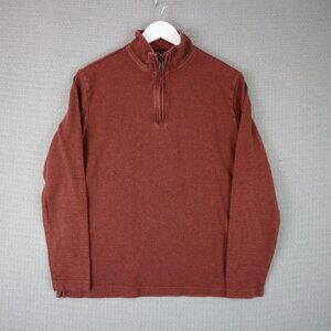 Chaps Quarter Zip Ralph Lauren Mens Orange Medium